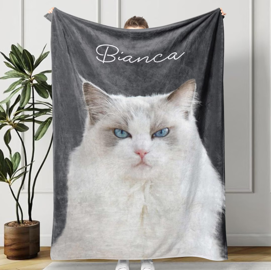 Personalized Pet Photo Blanket