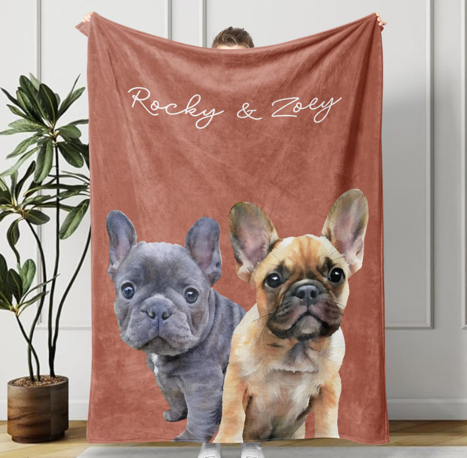 Personalized Pet Photo Blanket