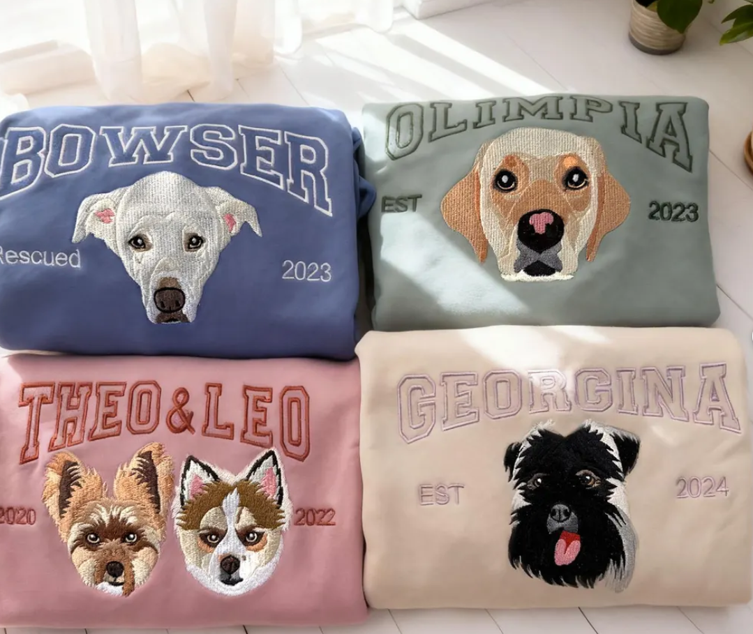 Personalized Hoodie with Pet Portrait